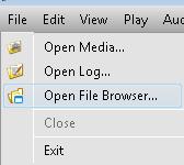 To view a file by file browser: 1.