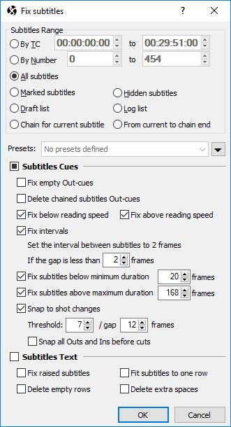2.2. Fixing subtitles with issues After running the checks, we'll have pretty good idea about the subtitles which don't comply with the Style Guide requirements and instead of modifying them by hand,