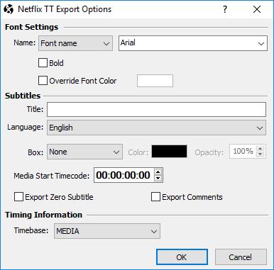 III. Exporting TTML file for Netflix Once we checked everything, if the subtitles play in perfect synchronization with the video, if there are subtitles which doesn't meet any of the specific