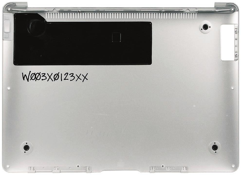 Serial Number Transfer Instructions Important Notes: When replacing the bottom case of a MacBook Air, retain the customer s original bottom case until the repair is complete.