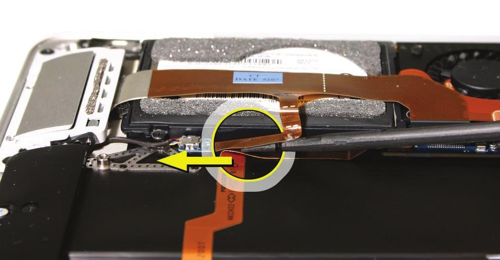 (branching off from the port hatch flex cable) which connects to (2) the audio-out cable