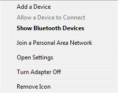 NOTE: For more information on using Bluetooth features, see Windows online help.