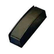 The black surface mount reader has a tough carbon-filled polycarbonate shell.