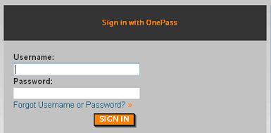 The user must correctly answer a security question posed by OnePass and the system sends the requested information