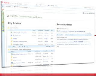 manage content Document repository and collaboration tool D2 replaces