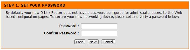 Create a new password and then