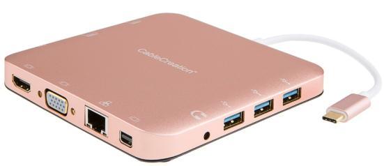 CableCreation USB-C multiport hub CD0395:Rose Gold Color CD0396:Space Grey Color CD0441: Rose Gold