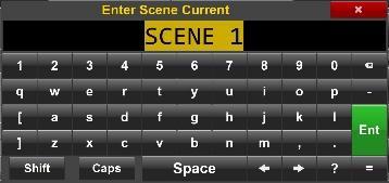 Scene and Take Menu The note menu is accessed by tapping on the scene or take field on the home screen.