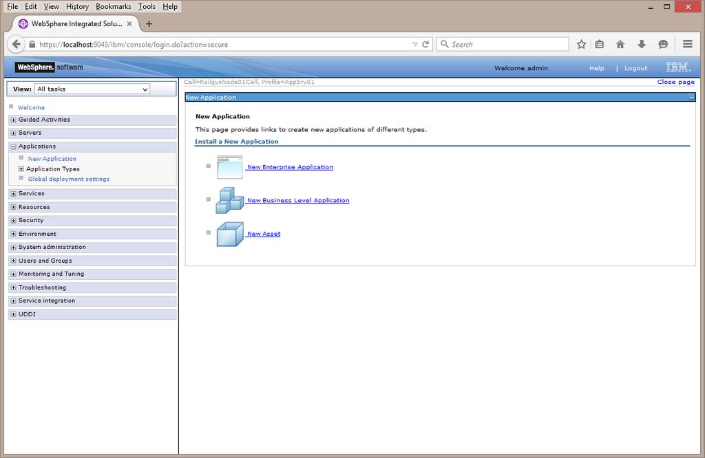 xml of the installation war file to set up available roles. Under Websphere, the web.