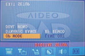 DUAL MONO: Adjust the DUAL MONO of the screen from the following levels: STEREO,MONO L,MONO R,MIX MONO.