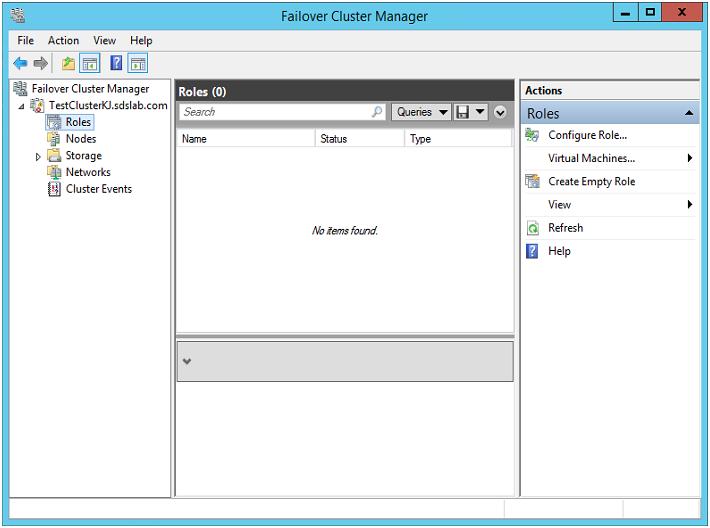 Figure 19. Creating New Virtual Machine in Failover Cluster Manager 3.