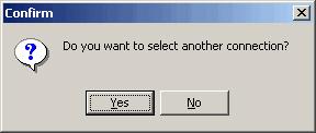 Then press OK to proceed. After modifying the serial settings the INIC Explorer Software reconnects according the selected COM port.