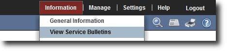 Service bulletins become accessible once you have navigated to a vehicle or entered a VIN.