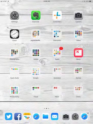 ios 11 and ipads ipad only Now lists latest runs apps New ipad Dock Can now add up to 15 items in the dock Can swipe up from bottom to display dock.