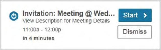 Clicking Join will take you to the Call Me web page where you may join the meeting. Configure Notifications To configure Notification settings, go to the More tab and click Application Settings.