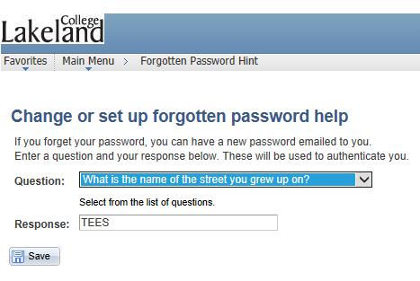 You should also create a password hint. This will help you if you happen to forget your password.
