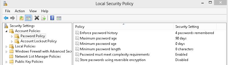 1MRS758267 COM600 series 5.0 To launch Local security policy editor: 1. Login to COM600 as administrator. 2. Go to Control Panel. 3. Click Administrative tools. 4. Click Local Security Policy.
