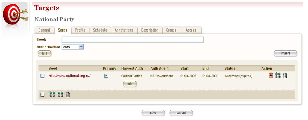 General general information about the Target, such as a name, description, owner, and status Note that the screen shot above does not show the Run on Approval check box that was added around release