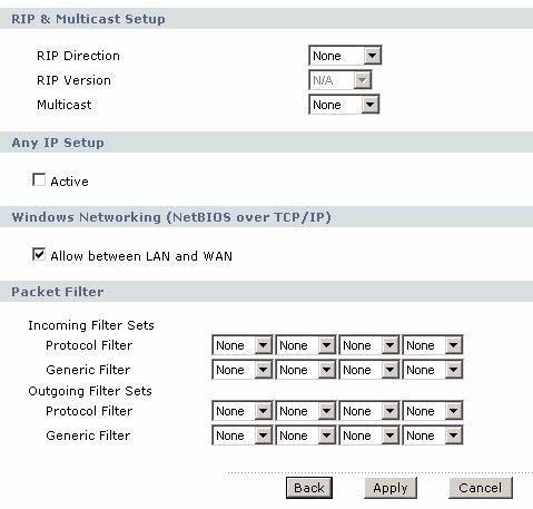Chapter 7 LAN Setup The following table describes the fields in this screen.