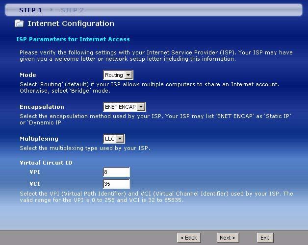 Chapter 5 Internet and Wireless Setup Wizard 5.2.