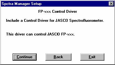 Fig. 12.11 Confirmation of the control driver screen (5) Click the <Continue> button. The screen shown in Fig. 12.12 will be displayed. Fig. 12.12 Model name and serial number input screen (6) Input the model name and serial number if necessary, and click the <Next> button.