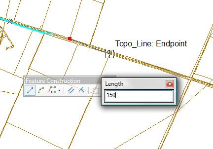 Other Line Options in ArcMap There are other line options in ArcMap, which you may find useful for tasks such as sketch design. You can set the length of a line feature within ArcMap.