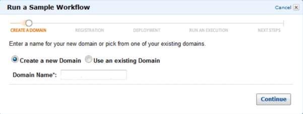 Step 4: In the Create Domain section, click the