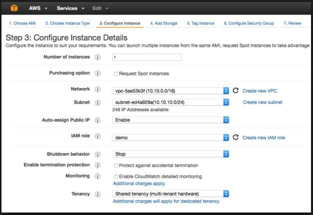 Step 5: A new page opens. Choose an Instance Type and select the hardware configuration. Then select Next: Configure Instance Details.