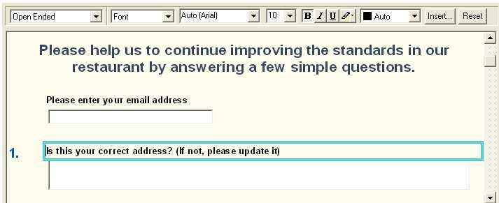 9. Click on Q2 and press [Ctrl] + [S] to insert a page break above this question. 10.