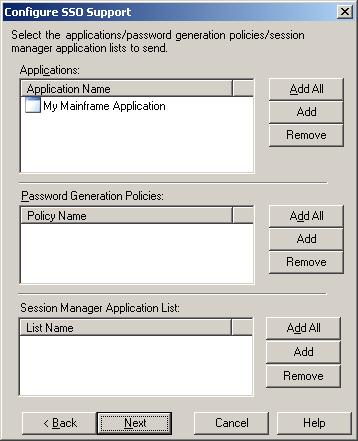 6. In the Configure SSO Support dialog that appears, click Administrative Console. 7. In the screen that appears, select Advanced mode and click Next. 8.