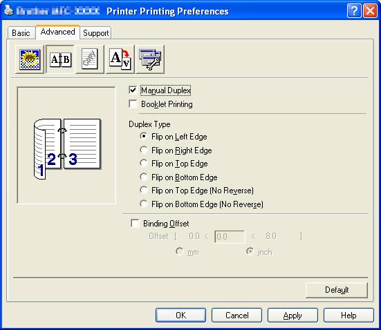 Printing Duplex Printing 1 1 Manual Duplex Check Manual Duplex. In this mode, the machine prints all the even numbered pages first.