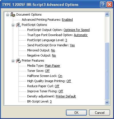 Printing c You can change settings by choosing the setting in the Printer Features list (3): 1 Media Type You can use the following types of media in your machine.