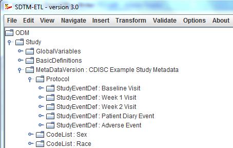 Implementation Guides has once stated Creating Trial Design tables can be as much of an art as it is a science, it is pretty easy when using SDTM-ETL. Essentially, a visit is a StudyEvent in ODM.