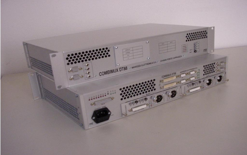Mandozzi Elettronica Inc. COMBIMUX DT88, the compact 2 Mbps Multiplexer/ Demultiplexer with integrated Audio Codecs 1.