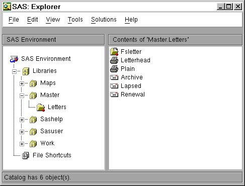 FSLETTER Procedure Windows 4 Creating and Editing Documents 71 Display 6.