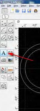 Fig 17 Select the 2 point arc tool and change the direction icon.