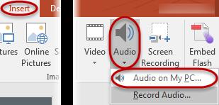 Working with Multimedia Within PowerPoint, you are able to add in Audio, video, and even record audio that can be used in your presentation.