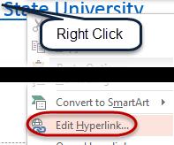 Depending on the theme that you have chosen, your hyperlink may be a color other than blue.