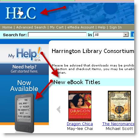 Go to your local library s website, such as http://www.amarillolibrary.org. Navigate to the OverDrive link to ebooks.