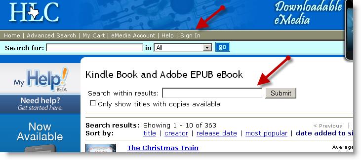 Once Adobe Digital Editions is authorized, After Installing Adobe Digital Editions The quickest way to the ebook section, is to find the blue navigation bar on the left.