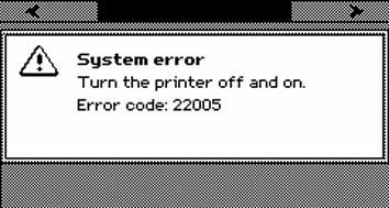 System errors and permanent errors Introduction If a system error or a permanent error occurs, the system produces a double audio signal. The red LEDs of the printer operator panel remain illuminated.