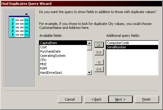 Chapter 3 Using Query Wizards 6.