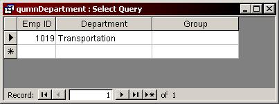 The results of the query display in Datasheet view. 10.