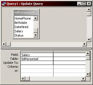 Chapter 5 Working with Action Queries Changing Data with an Update Query Update queries make global changes to a group of records in one or more tables, without having to make changes manually.
