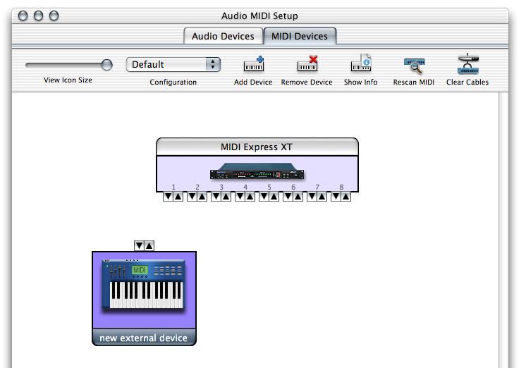 Audio MIDI Setup is a utility included with Mac OS X that allows you to configure your 828mkII interface for use with all CoreMIDI compatible applications.