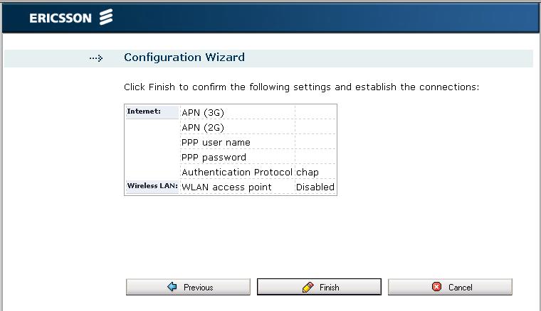Figure 11- Configuration Wizard Confirmation page To confirm the settings and close the Configuration Wizard, click the Finish button.