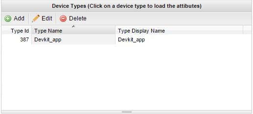 a. Look at the Device Types page of the Configurator. You should see two tables. The top table is titled Device Types.