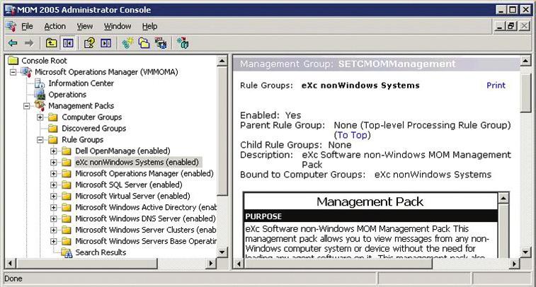 the VMs on an individual server. VMware Server comes with a similar administrative console to manage VMs on an individual server; ESX Server also has a Web interface for this purpose.