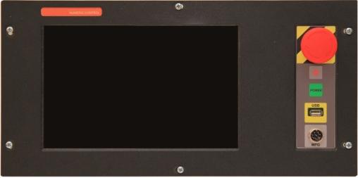 7 COMPONENTS of ucnc-1300xx Industrial monitor uipc-1300m CHARACTERISTICS Power 12V On / Off button 10.