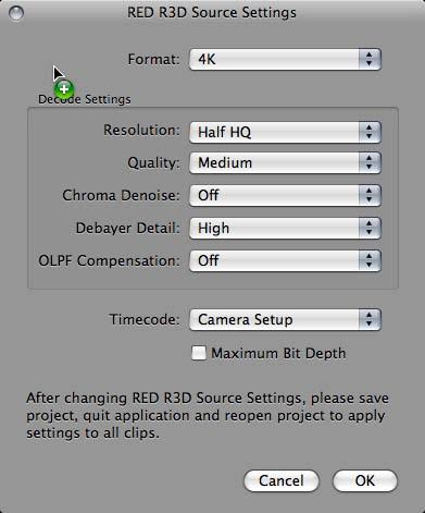 SOFTWARE Premiere Pro CS4 - Premiere Pro CS4 natively supports R3D files - 2 Options for Premiere post: - Transcode to ProRes or Uncompressed HD - Native edit 4k/2k with scaled res/quality preview -